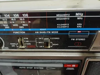 Radiocasete Sanyo 2 Vías Altavoz Doble Cassette
