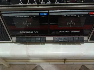 Radiocasete Sanyo 2 Vías Altavoz Doble Cassette