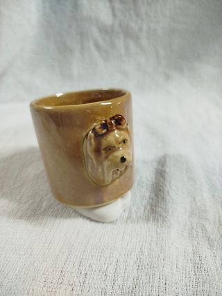 Set 4 Tazzine Ceramica Facce Cani