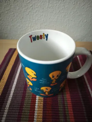 Taza Piolín Cerámica color azul