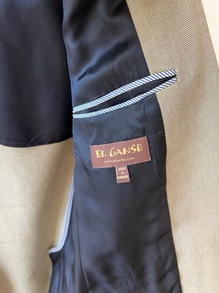 Americana El Ganso Beige y Azul