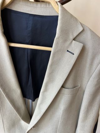 Americana El Ganso Beige y Azul