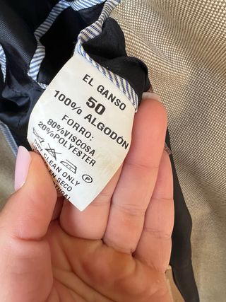 Americana El Ganso Beige y Azul