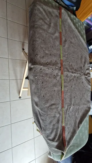 Mantellina beige con perline taglia unica