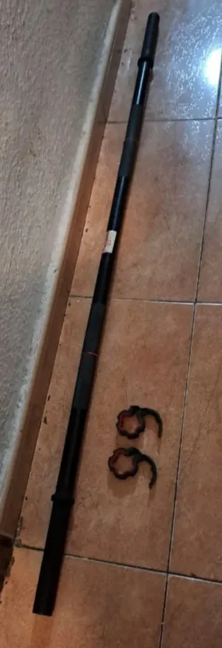 2 Discos Caucho 10kg con Asas y de 5kg