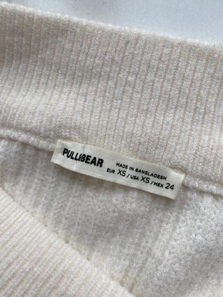 Jersey crop crema escote