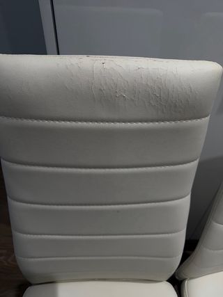 Sillas comedor polipiel blanco