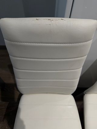 Sillas comedor polipiel blanco