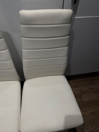 Sillas comedor polipiel blanco