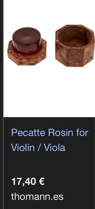 Lote de resinas para violín
