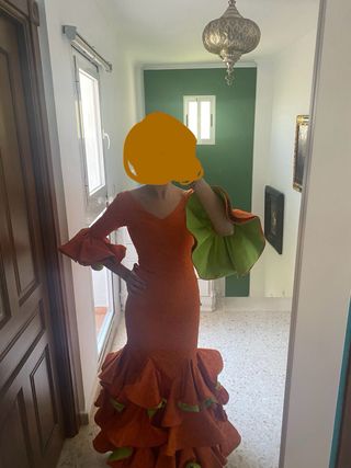 Abito flamenco arancione
