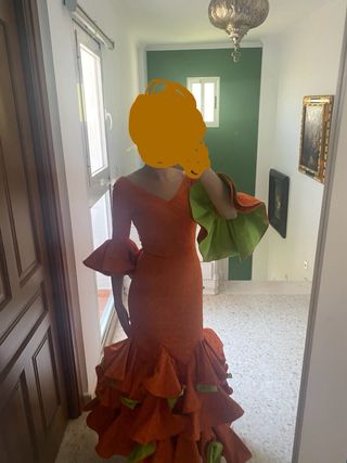 Abito flamenco arancione