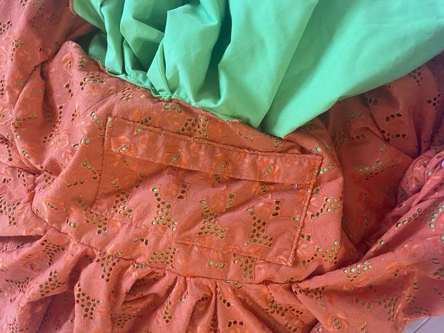 Traje de flamenca naranja