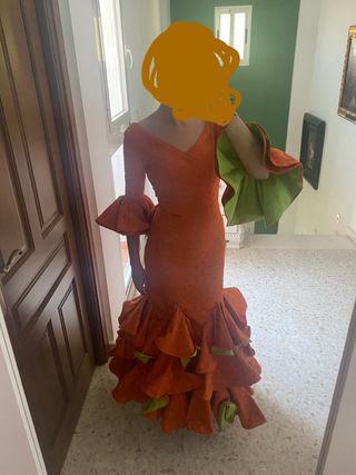 Abito flamenco arancione
