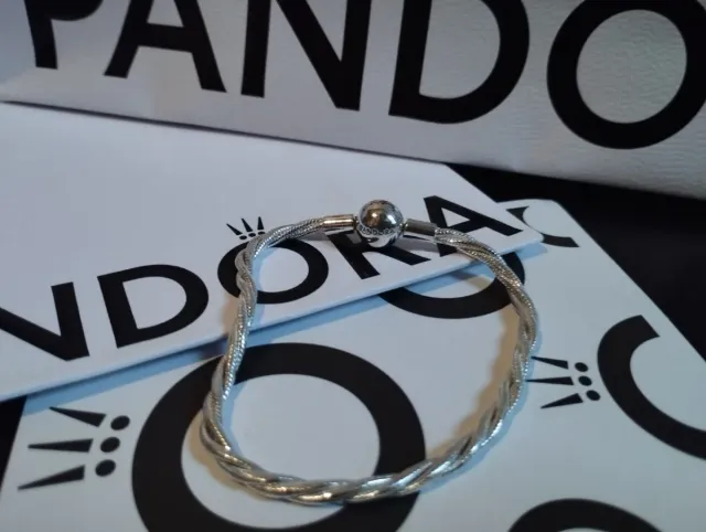 Bracciale Pandora maglia intrecciata argento