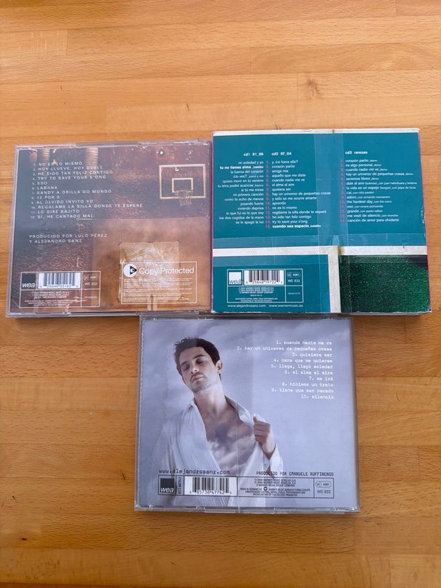 Lote 3 CDs Alejandro Sanz