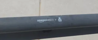 Hamaca de tela y metal negra