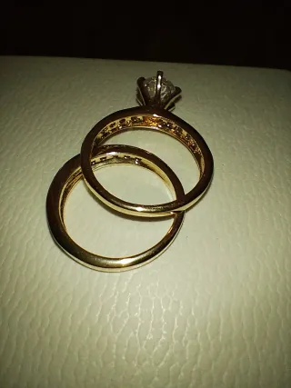 Anello proposta matrimonio oro e argento