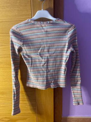 Camisa Stradivarius Talla S Rayas