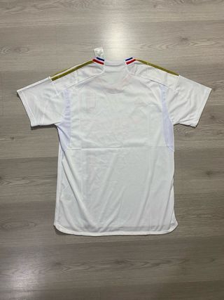 Camiseta Lyon 23/24 Adidas Blanca y Dorada