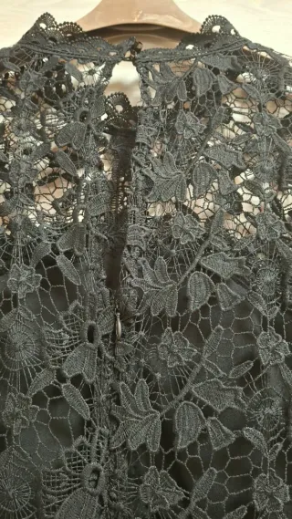 Abito in pizzo Zara nero