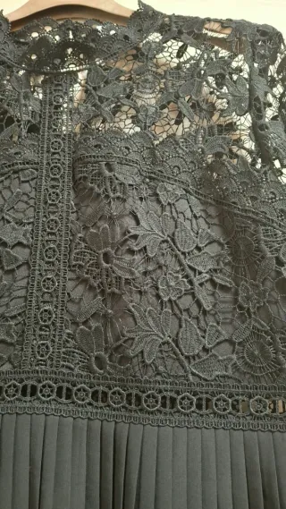 Abito in pizzo Zara nero