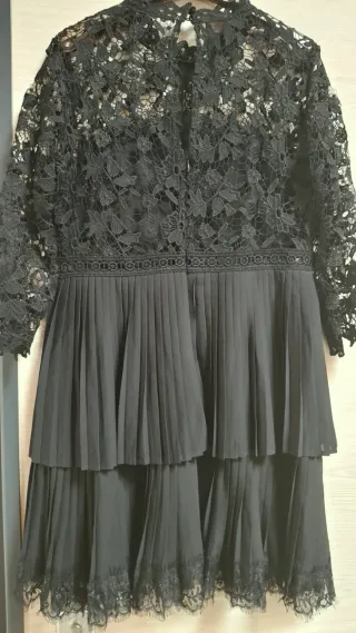 Abito in pizzo Zara nero