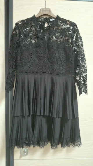 Abito in pizzo Zara nero