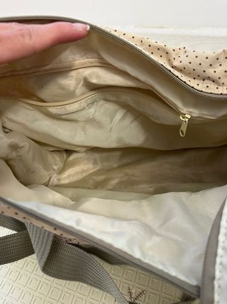 Maleta de bebé con estampado de lunares