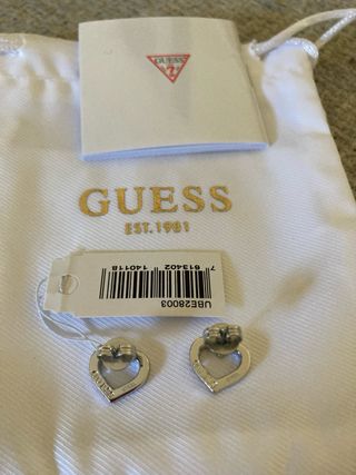 Orecchini Guess Cuore Argento e Cristalli