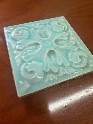 Azulejo Modernista Cerámica Relieve