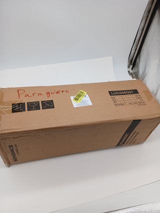 SONGMICS Portaombrelli in Metallo, Supporto per Ombrelli, con Vassoio Raccogligocce e 4 Ganci, 15,5 x 15,5 x 49 cm, Nero LUC49B