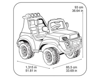 Jeep elettrica per bambini Feber