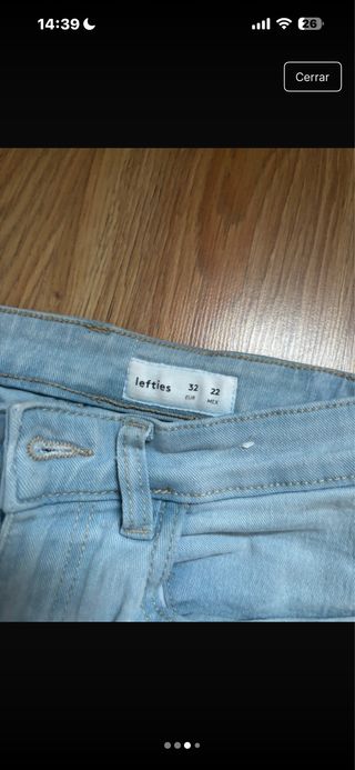 Pantalón campana azul