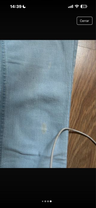 Pantalón campana azul