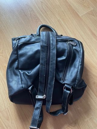 Mochila cuero mujer bolsillos