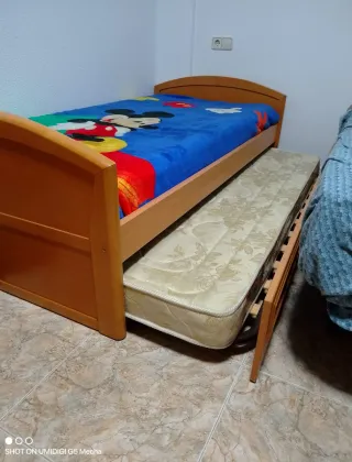 Cama nido de madera con colchones incluidos