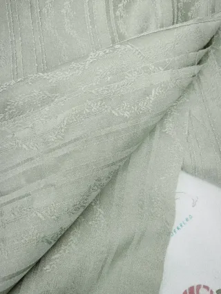 Tela vintage jacquard verde salvia