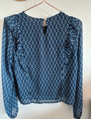 Blusa gasa estampada