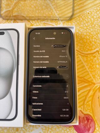 iPhone 15 Negro 128GB
