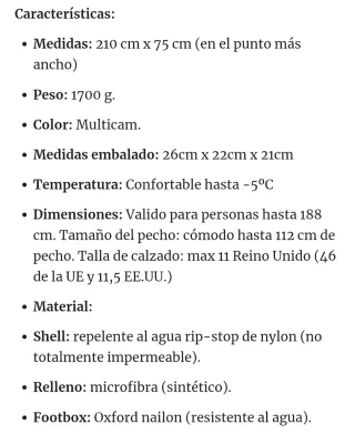 Saco de dormir DD JURA 2-MC