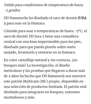 Saco de dormir DD JURA 2-MC