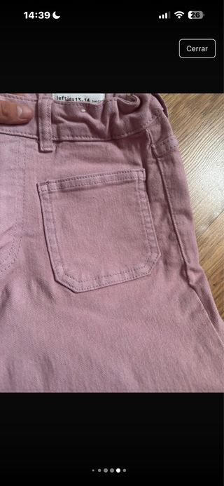 Pantalón campana rosa