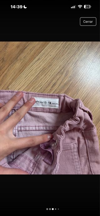 Pantalón campana rosa