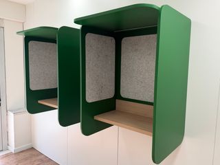 Cabina acústica de pared para oficina