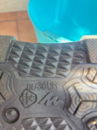 Botas de Nieve Niños Negro y Azul Talla 30/31