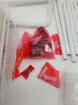 SONGMICS Carro Rodante, Caritro de Almacenamiento de 3 Niveles, con Mango, 2 Organizadores Pequeños, Marco de Acero, Cestas de P