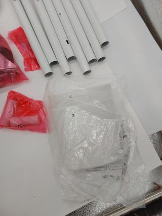 SONGMICS Carro Rodante, Caritro de Almacenamiento de 3 Niveles, con Mango, 2 Organizadores Pequeños, Marco de Acero, Cestas de P