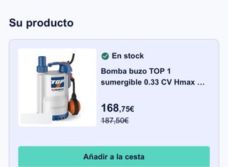 Bomba Sumergible Pedrollo TOP1