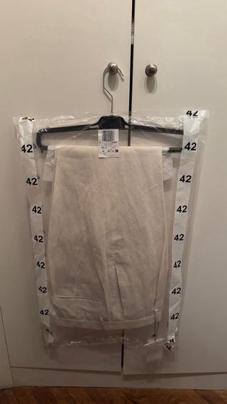 Traje de lino Mango slim fit Beige sin estrenar.